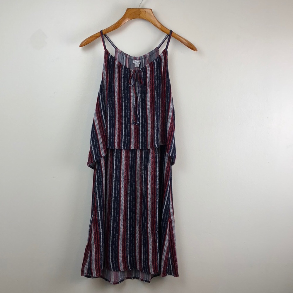 NWT Splendid Beachcomber Tiered Striped Dress MED - Picture 3 of 7